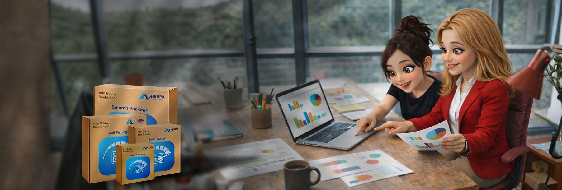 Sherpa Operational Intelligence Consultant helping business owner analyse financial data and business insights.
