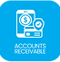Sherpa Bookkeeping Accounts Receivable icon representing customer invoicing, incoming payments, and cash flow visibility.