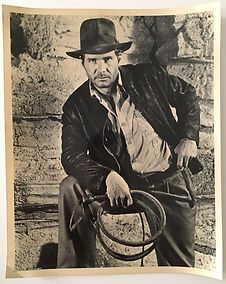 Indiana Jones Harrison Ford photo de tournage promotionnelle