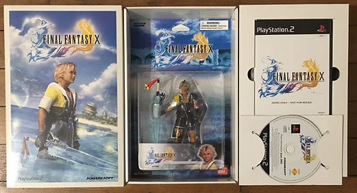 final fantasy X 10 limited edition box collector figurine demo only press kit not for resale sale ps2 playstation rare
