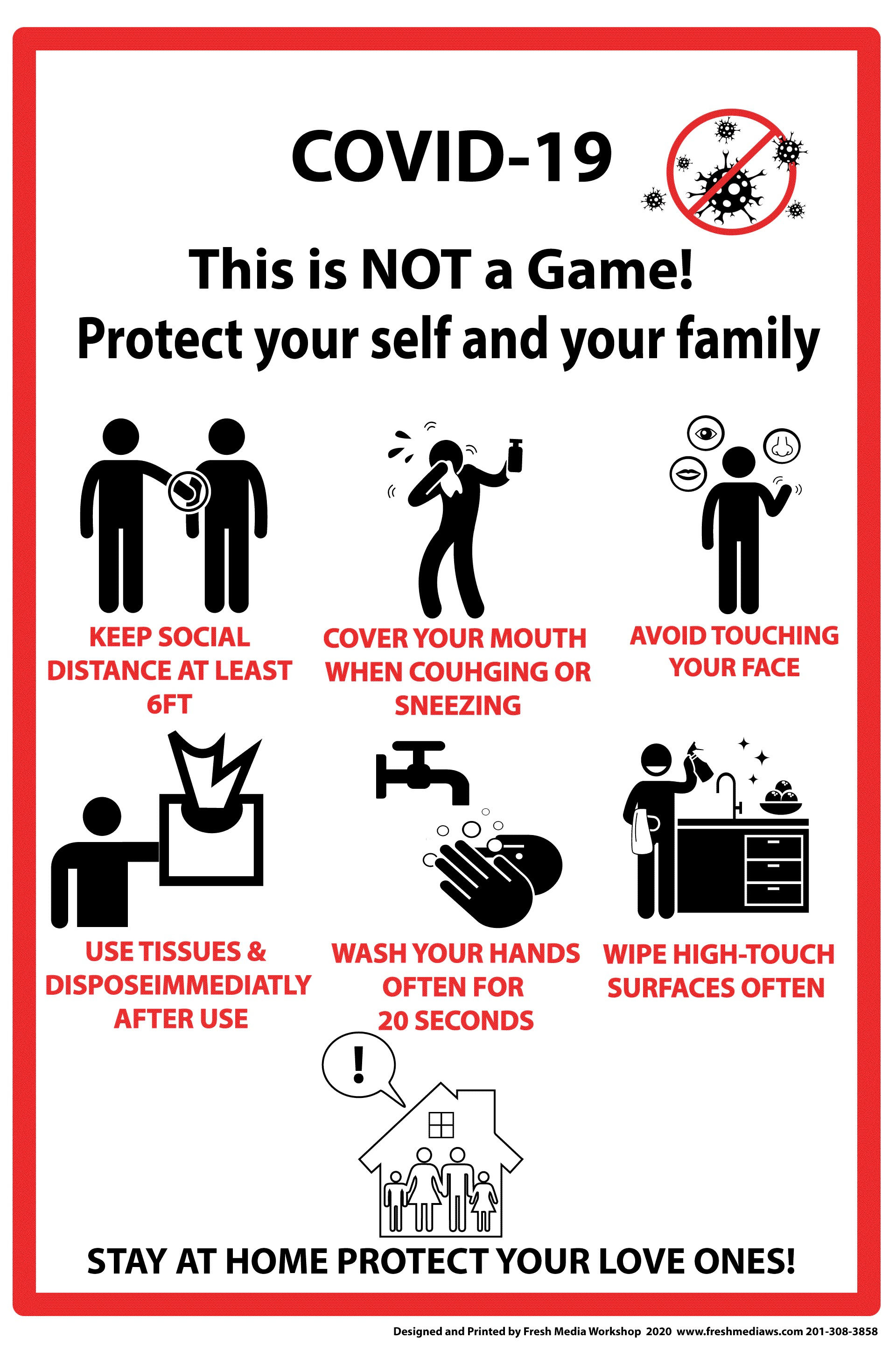 Covid-19 comercial poster