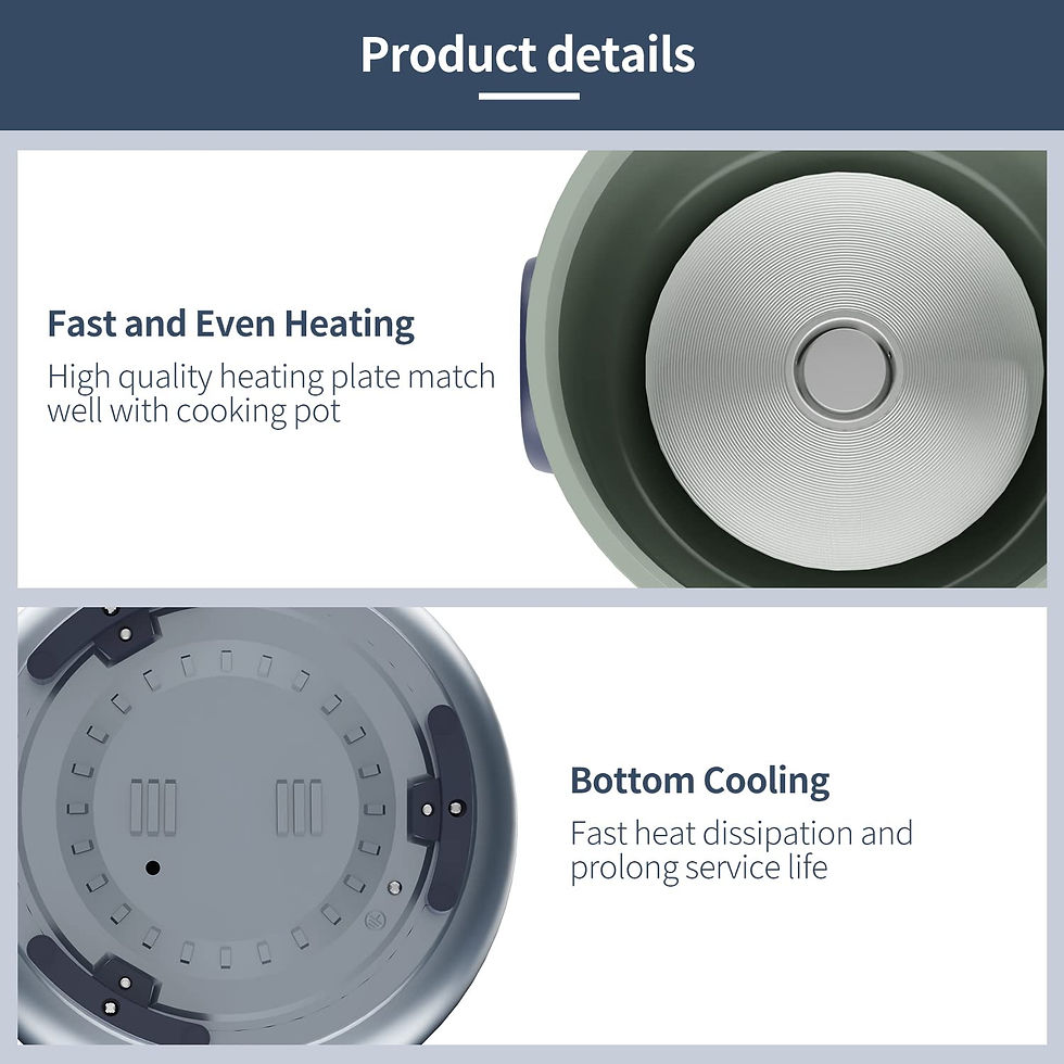 थंबनेल: Macook Rice Cooker 1.8 Liter 700-Watt, Stainless Steel Automatic Keep Warm Elect