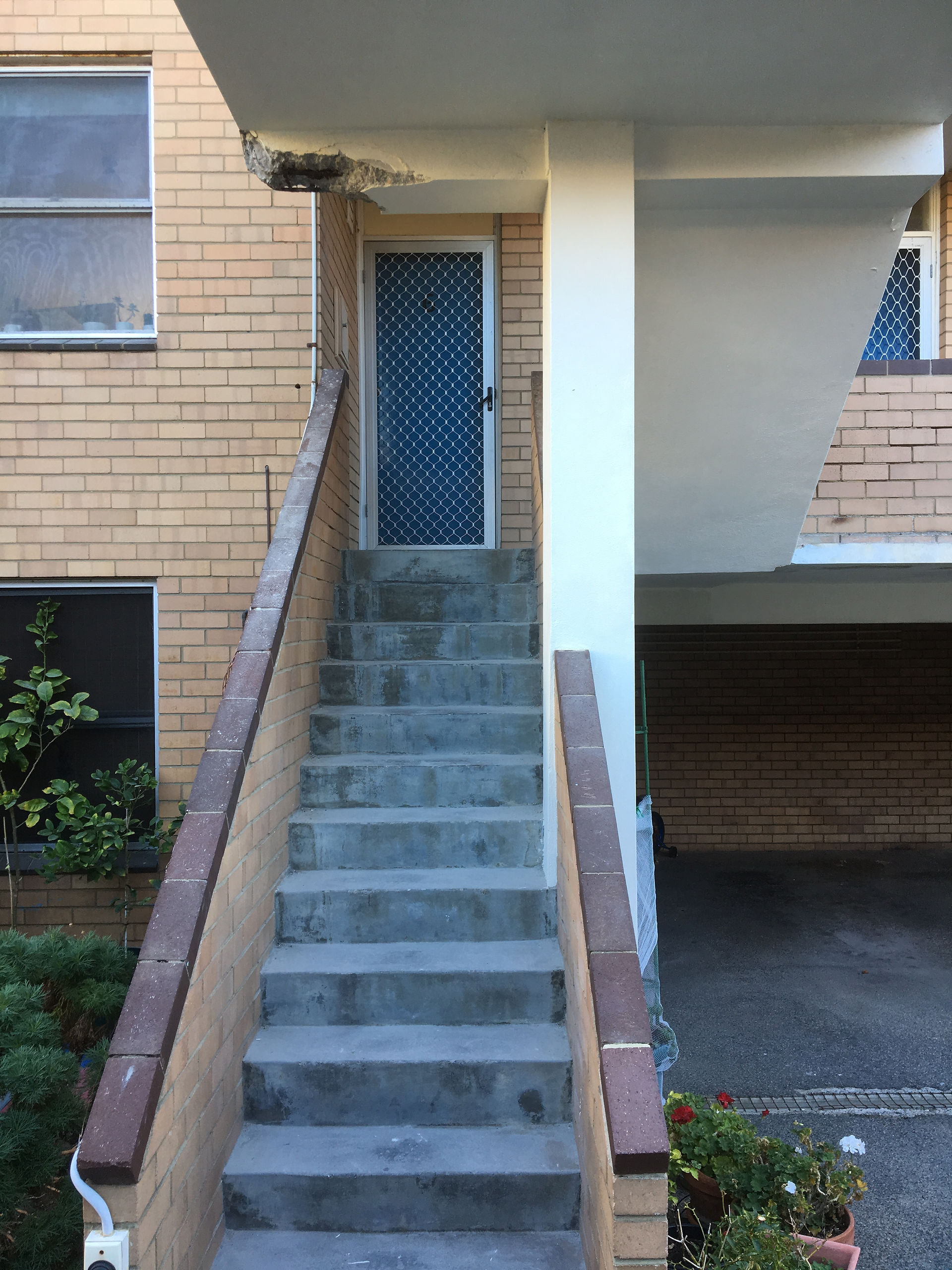 Conspar structural building repairs have begun at a block of residential seaside apartments in Cottesloe. A majority of the works involve treatment of concrete cancer in common access areas such as the balconies and stairways.