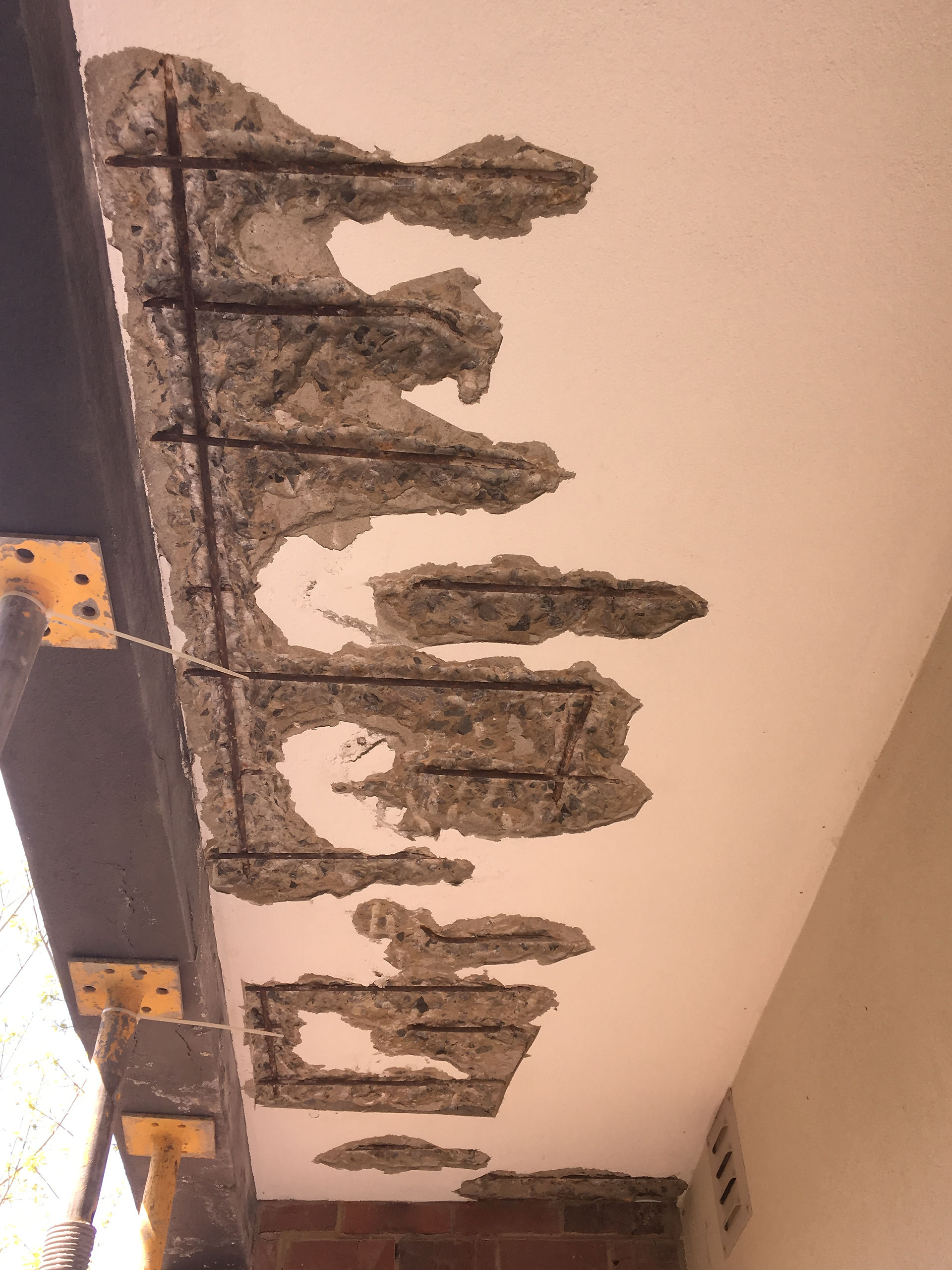 Concrete cancer treatment by Conspar at this residential strata unit block in Peppermint Grove.
