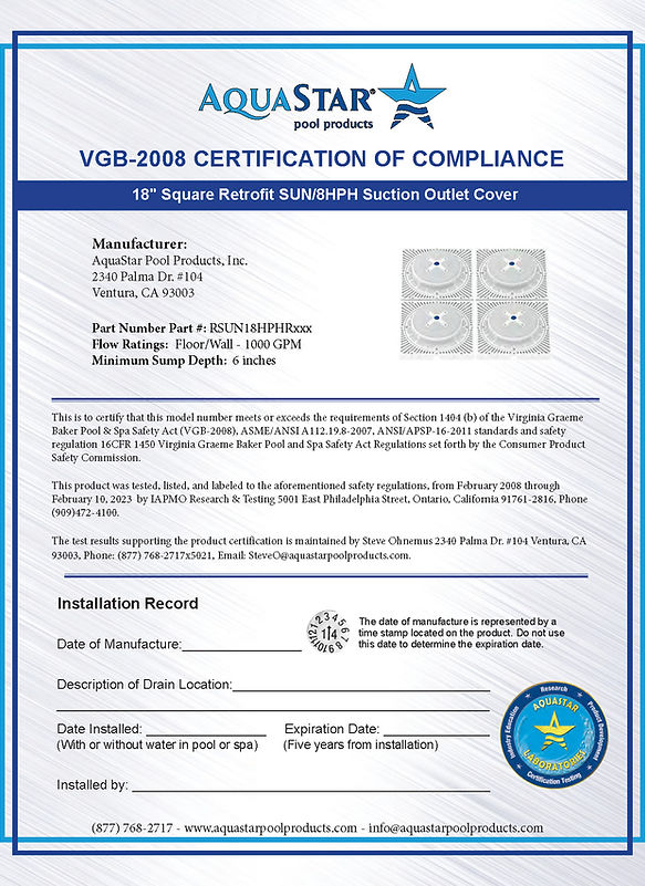 A10RCFR Specifications Summary Rev 5-10-