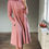 Thumbnail: Women's linen dress WENDY long sleeve