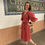 Thumbnail: Women's linen wrap dress LARA