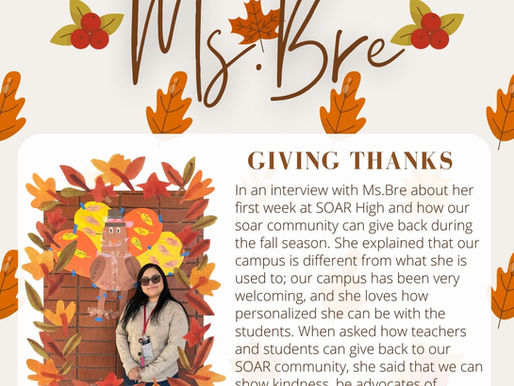 Closing Thanksgiving Meeting Ms.Bre