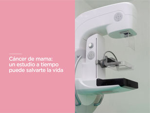 Cáncer de mama: un estudio a tiempo puede salvarte la vida