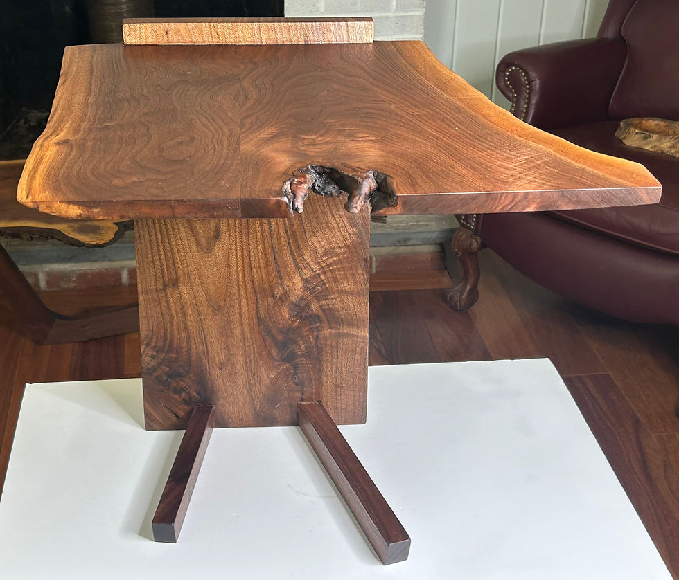 Thumbnail: Nakashima Style Live Edge Walnut Side Table