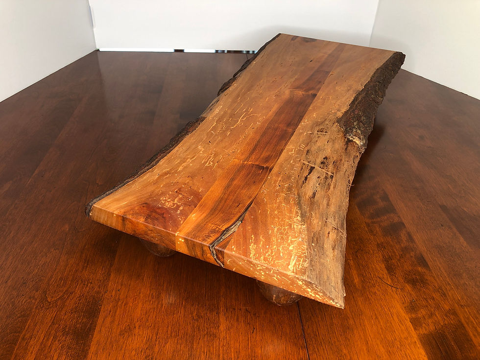 Thumbnail: Live Edge Cherry Wood Table Riser