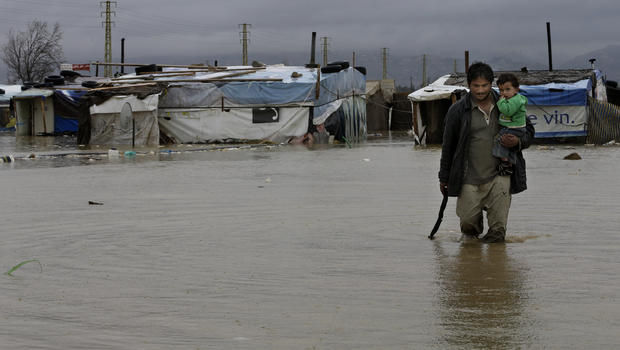 The winter conditions in Zaatari camp, Jordan even worse than those in Syria. Source: CBSNews