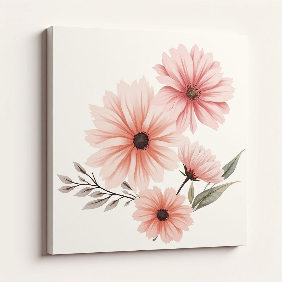 Floral Contours Canvas