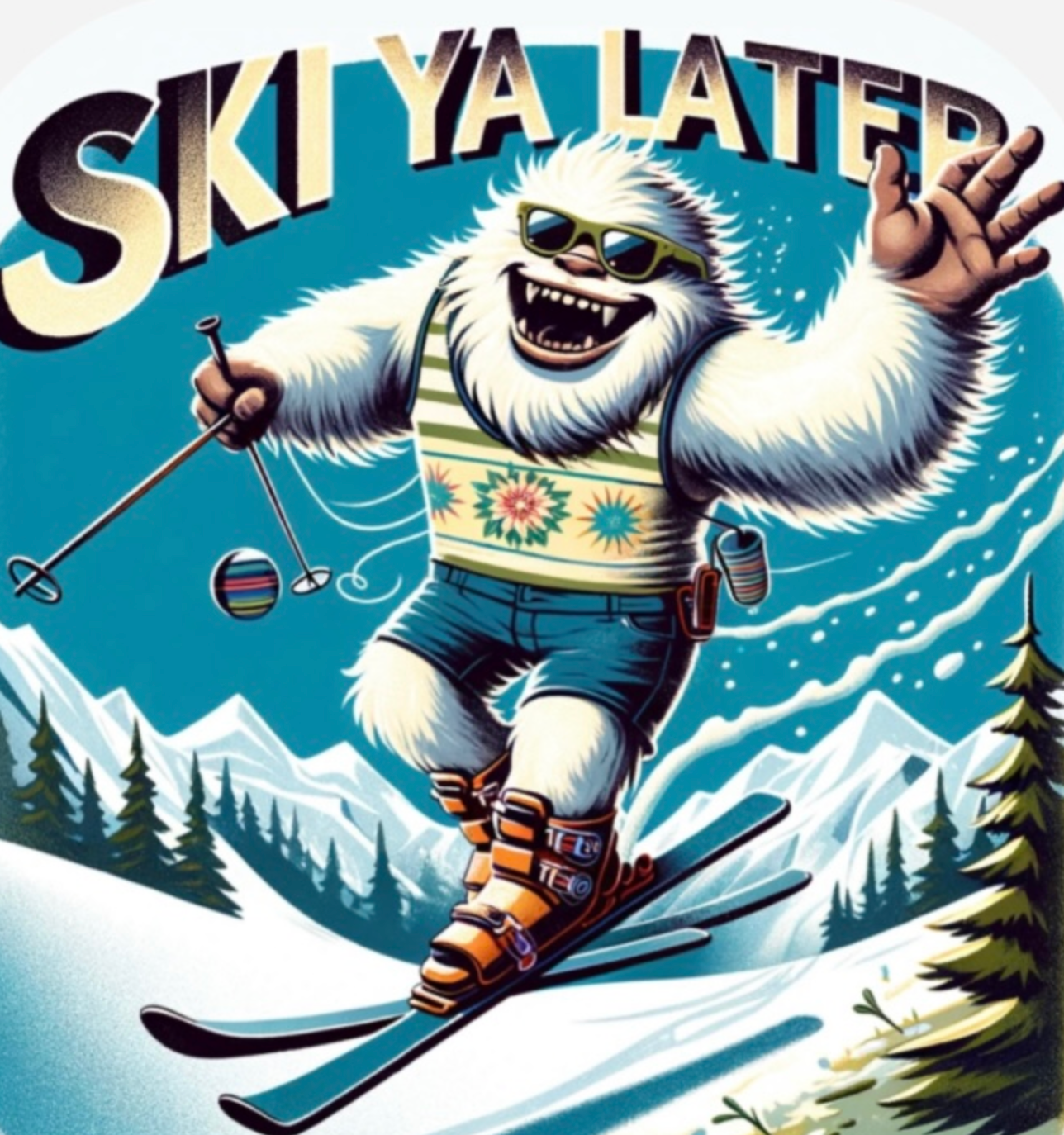 Ski Ya Later Yeti