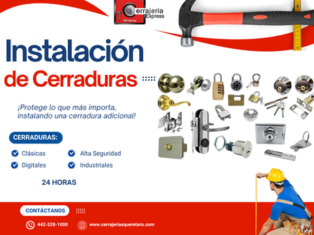 Instalación de Cerraduras.