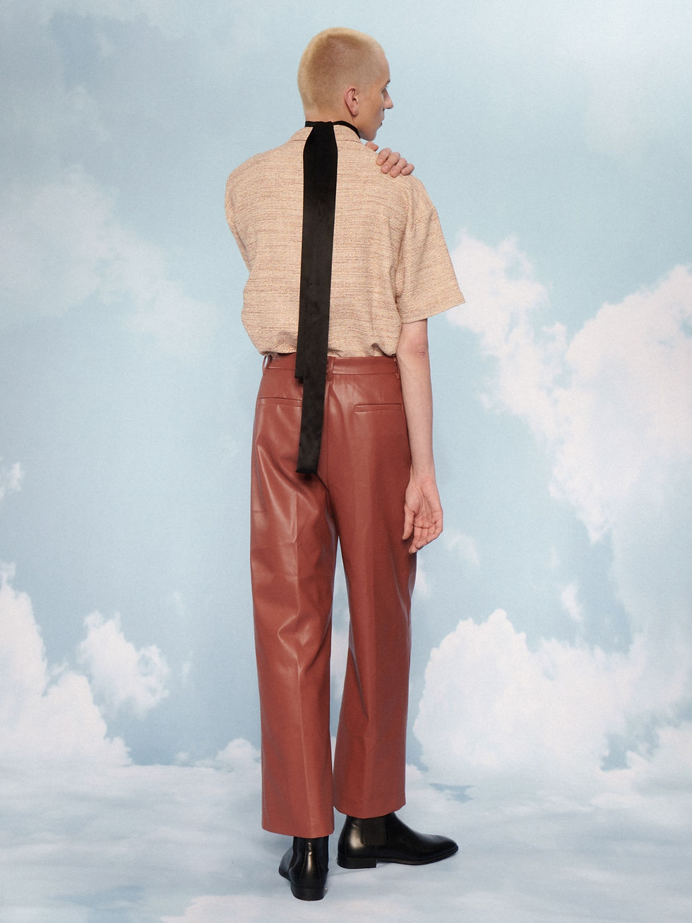 Thumbnail: Tweed Boxy Short Shirt