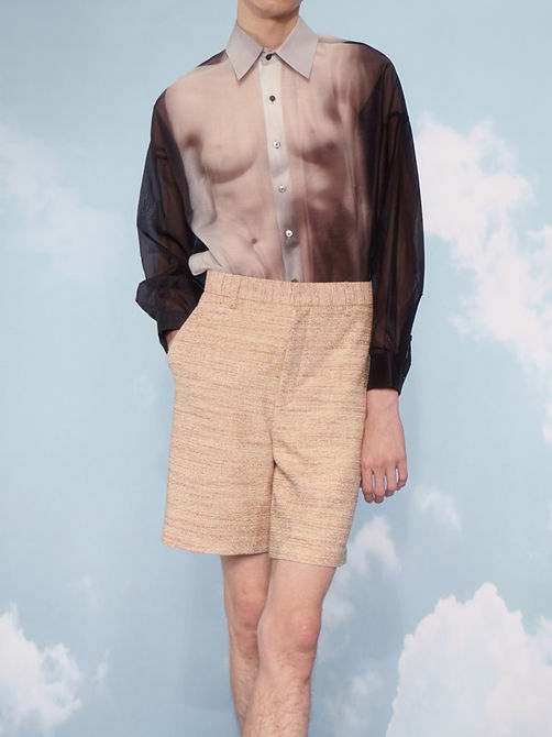 naked dress shirt Nude Lady Orlando Semi-sheer Shirt