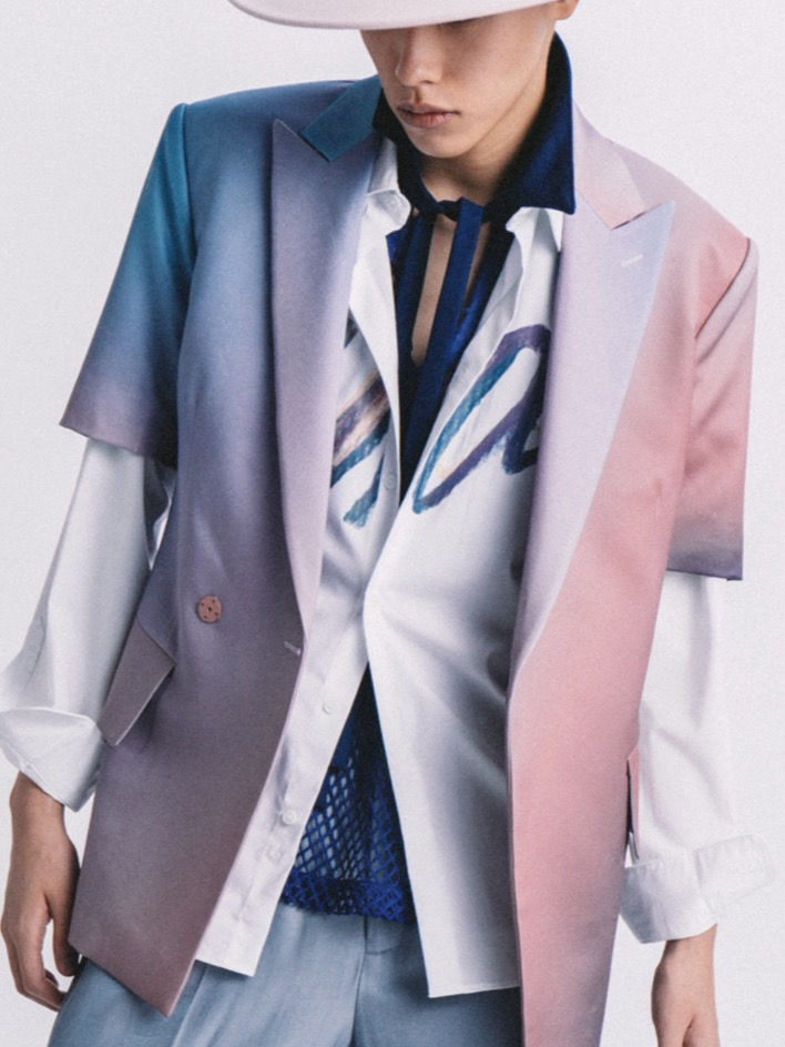 Thumbnail: Gradient Short Sleeve Blazer