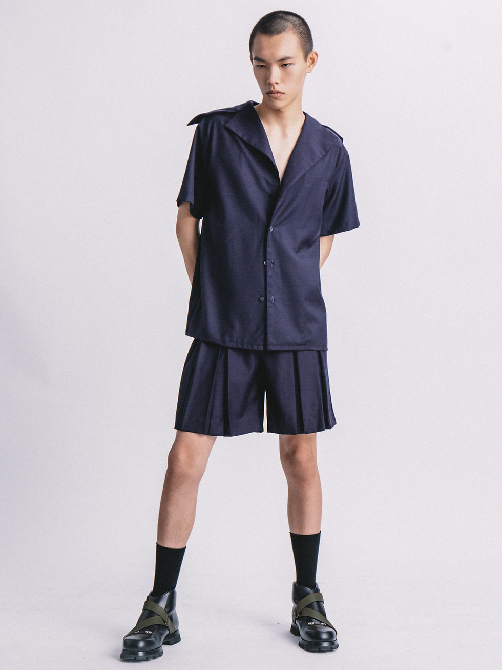 Thumbnail: Sailor Collar Short Shirt