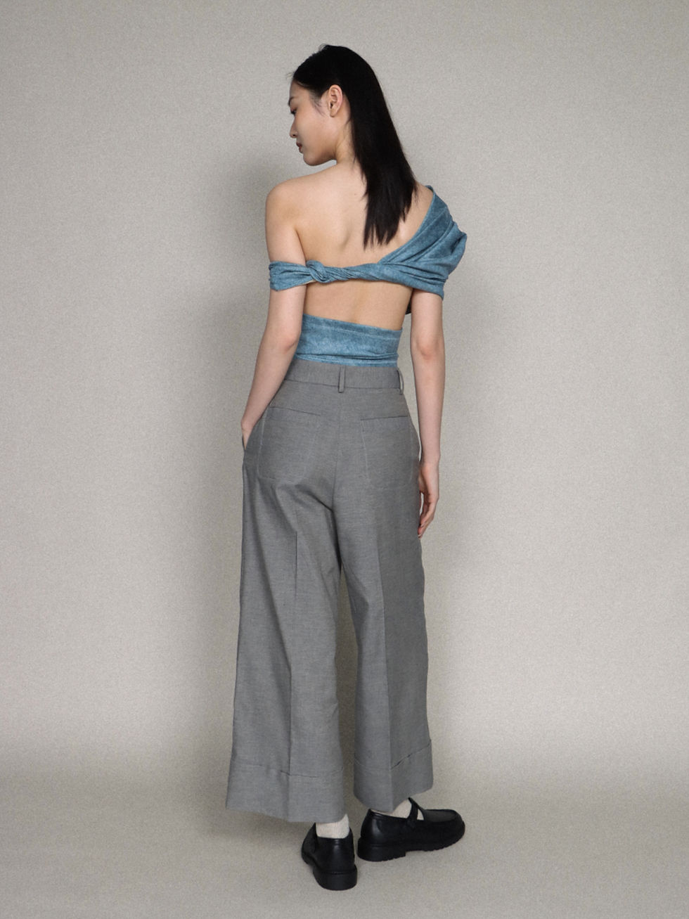 Thumbnail: "Granite Nostalgia" Cuffed Straight Leg Pants