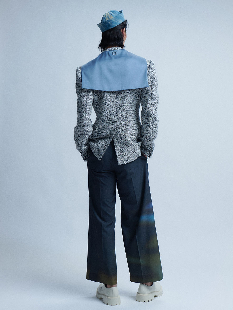 Thumbnail: Classic Tweed Puff Sleeve Blazer