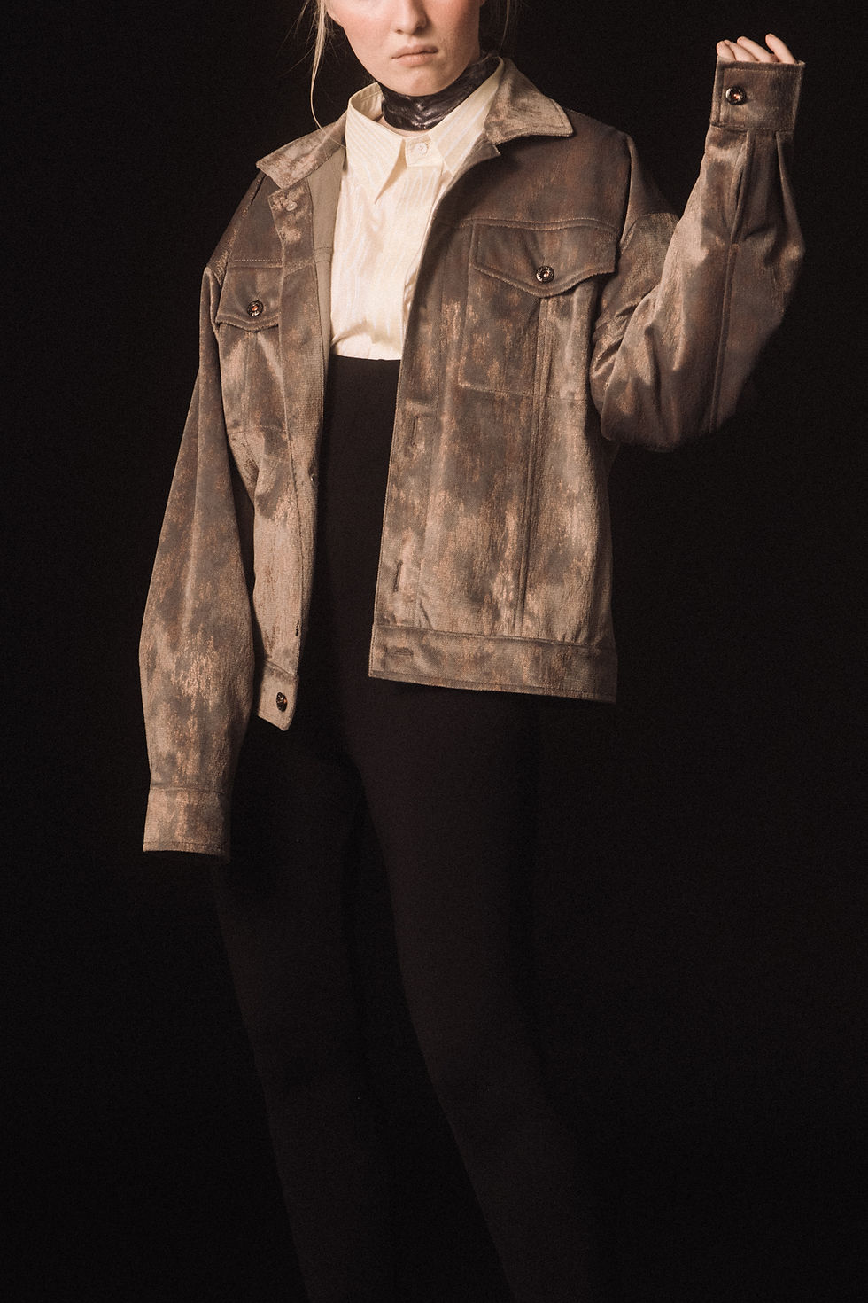 Thumbnail: Velvet Blouson Jacket