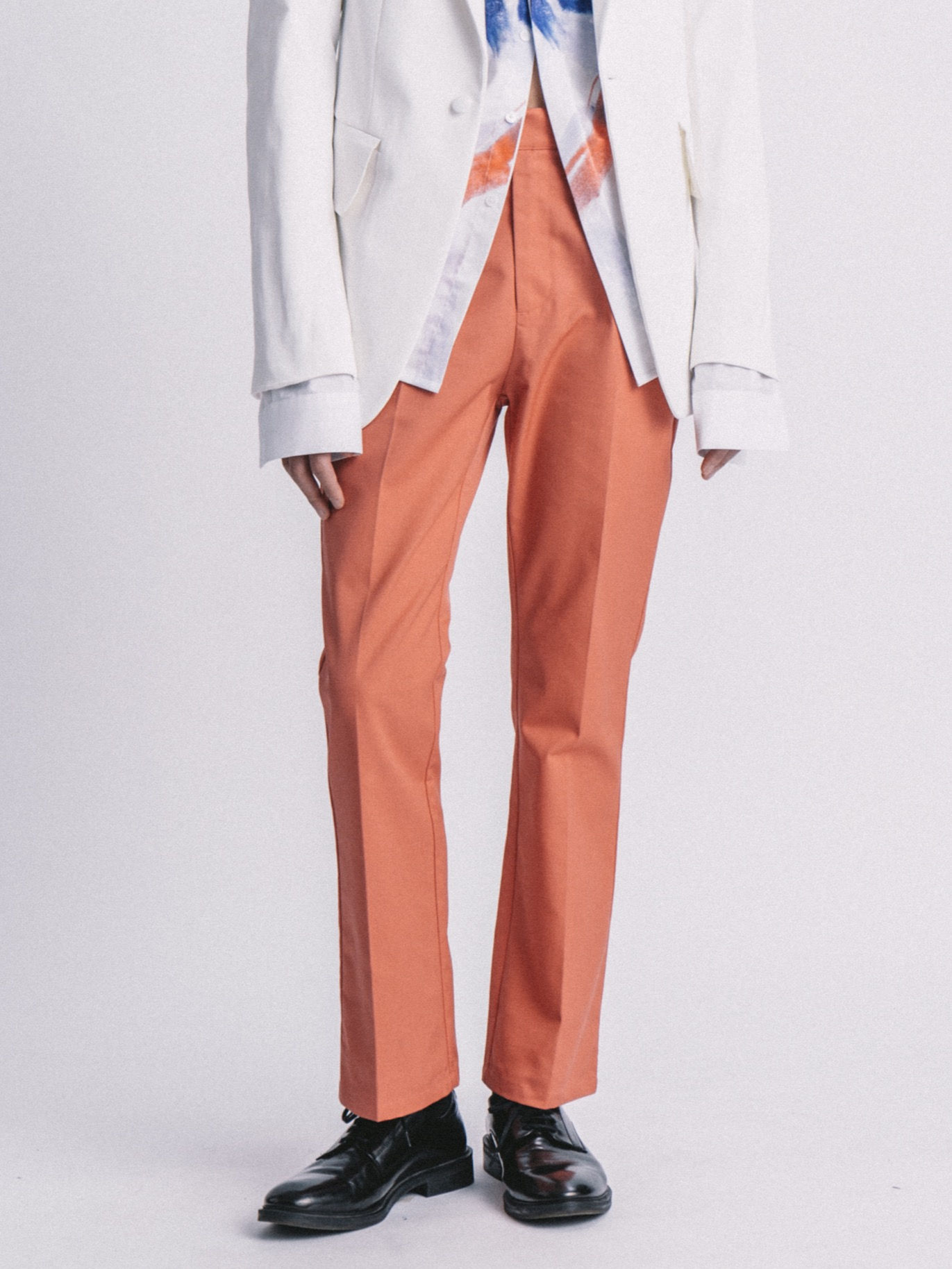 Cerise Pink Slim Bootcut Pants