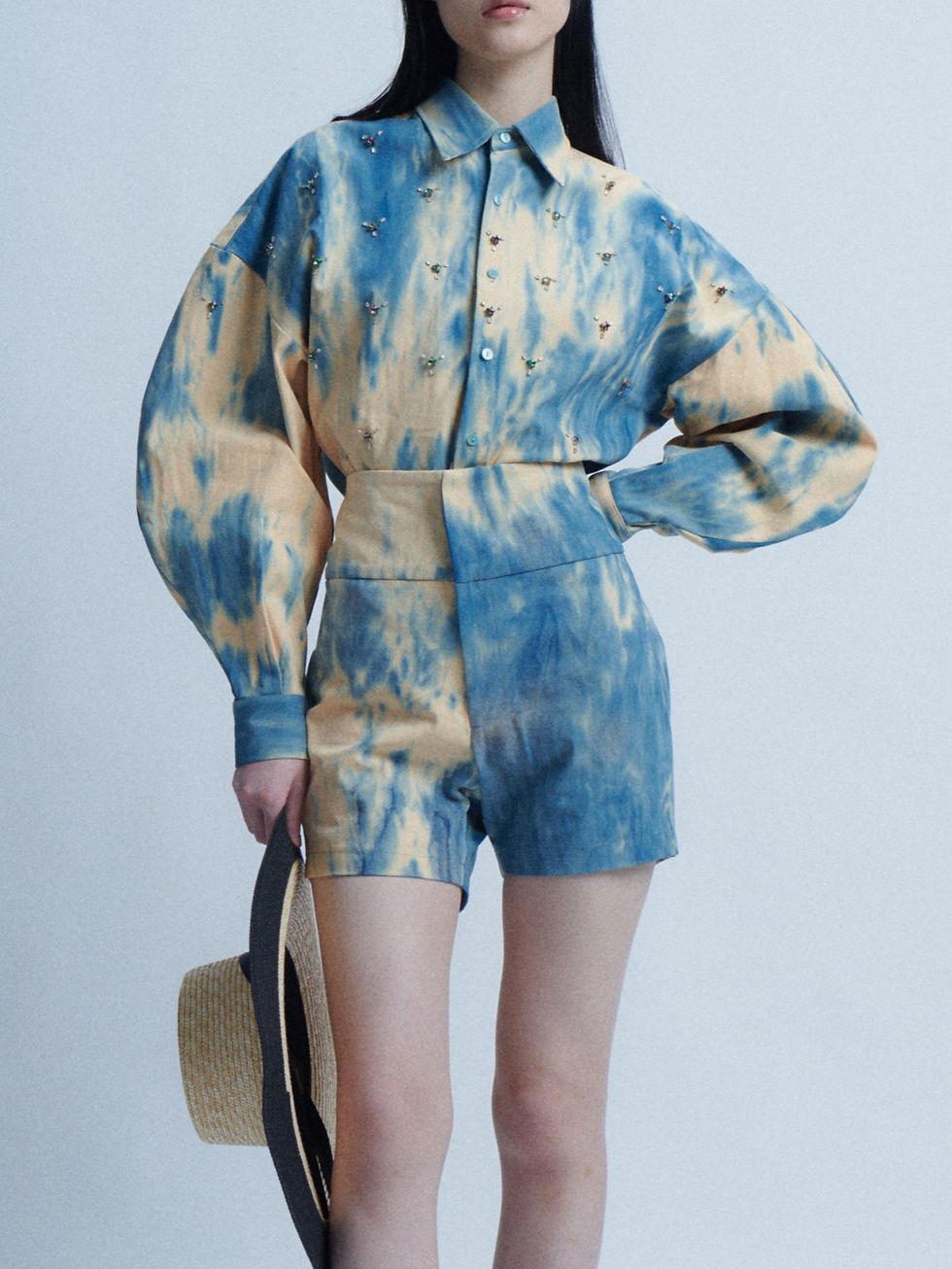 Embellished Bleaching Shirt