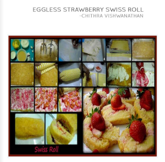EGGLESS STRAWBERRY SWISS ROLL