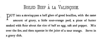 BOILED BEEF A LA VALENCOISE