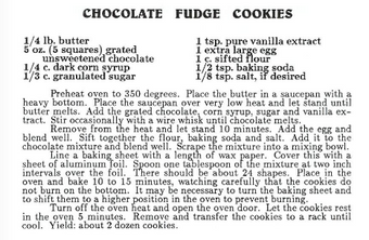 Chocolate fudge cookies