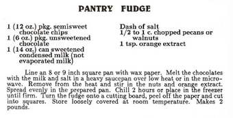 Pantry Fudge