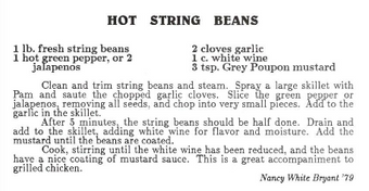 Hot string beans