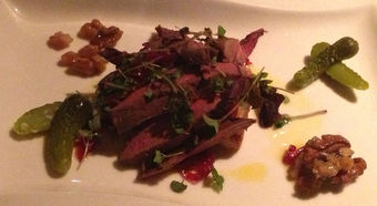 Chinese Pigeon Slices with Cabbage Mustard