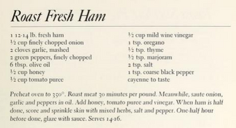 ROAST FRESH HAM