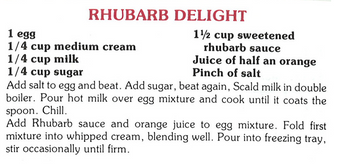 Rhubarb delight