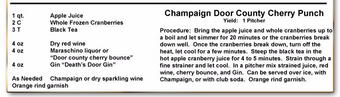 Champaign Door County Cherry Punch