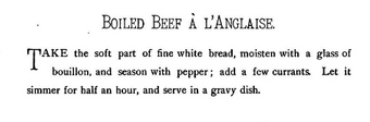 BOILED BEEF a l'ANGLAISE