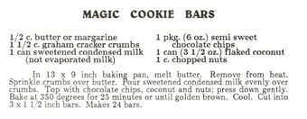 Magic Cookie Bars