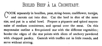 Boiled Beef a la Cronstadt