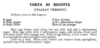 Torta di Ricotta