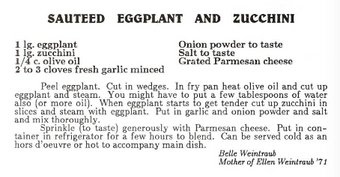 Sauteed eggplant and zucchini