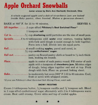 Apple Orchard Snowballs