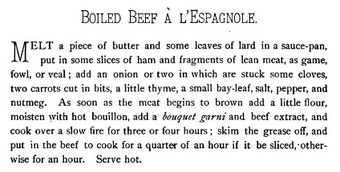 Boiled Beef a lÉspagnole