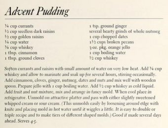 Advent Pudding