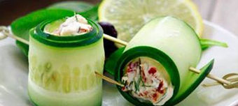 MEDITERRANEAN CUCUMBER ROLL UPS RECIPE