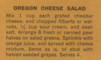 OREGON CHEESE SALAD