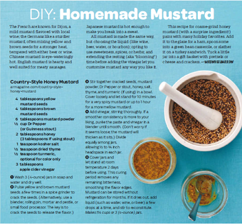 Homemade mustard: Country-style honey mustard