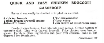 Chicken broccoli casserole