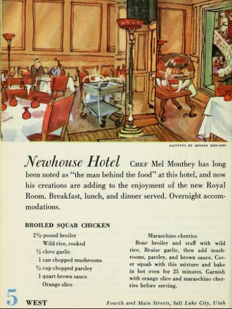 Broiled Squab Chicken - Newhouse Hotel